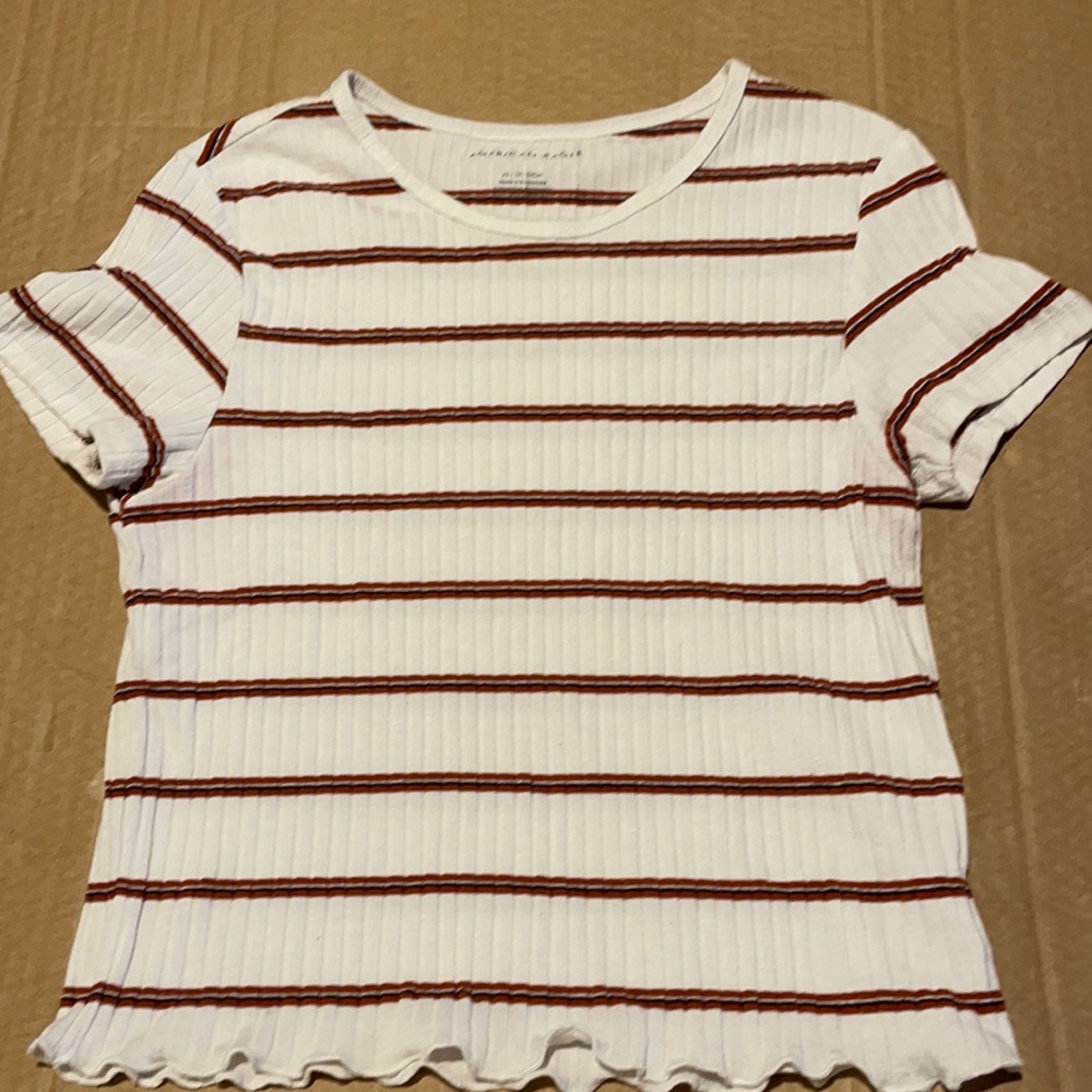 American eagle striped tee